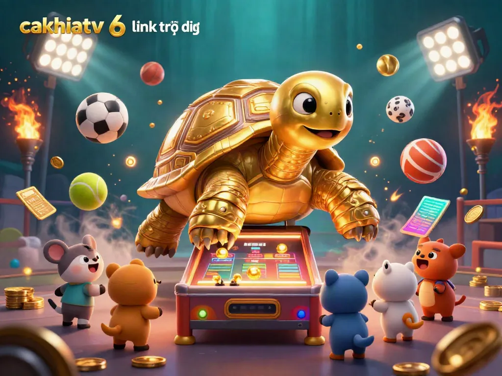 Create an engaging gaming experience with cakhiatv 6 link trực tiếp showcasing a dynamic pinball machine scene filled with sports elements.