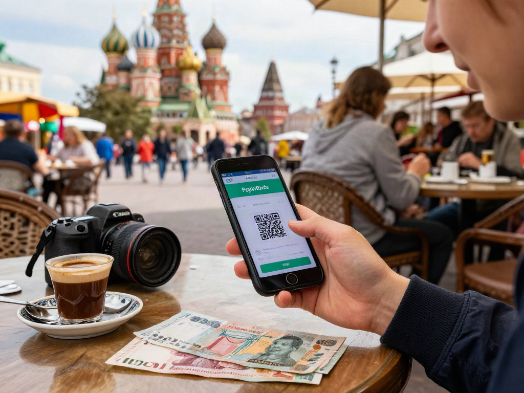 menggunakan aplikasi https://payinrussia.com/ untuk pembayaran yang mudah di Rusia di kafe dengan suasana budaya dan wang tempatan.