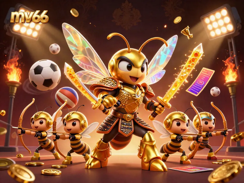 Engage with thrill-seeking sports betting activities at mv66 featuring dynamic characters and vibrant casino elements.