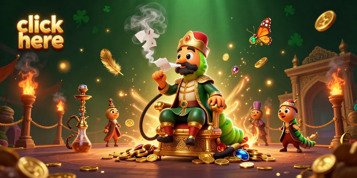 Engage with the enchanting casino scene where a caterpillar master wields poker symbols, click here for more.