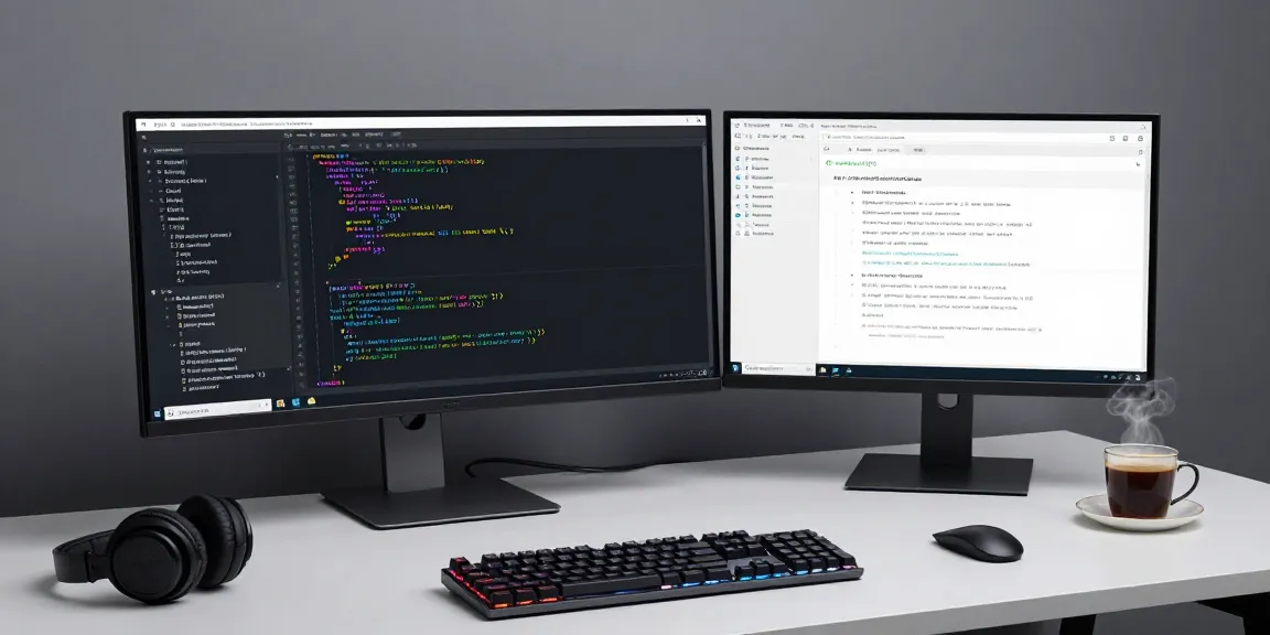 gi8ee software development workspace with coding setup, cloud solutions, and AI innovations.
