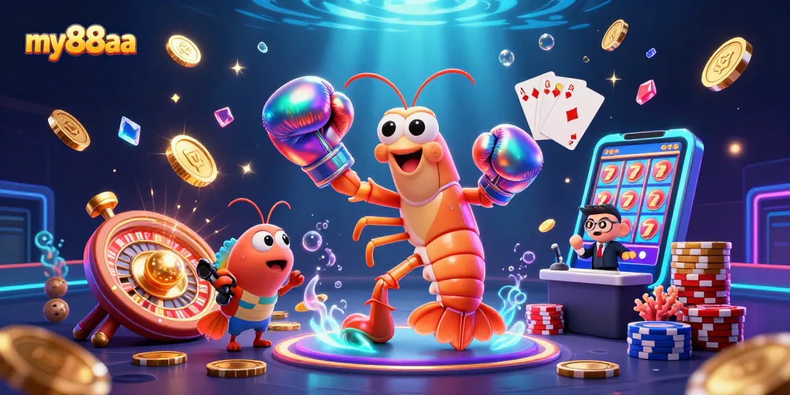 Experience excitement with my88aa's dynamic online casino games featuring vibrant characters and action.