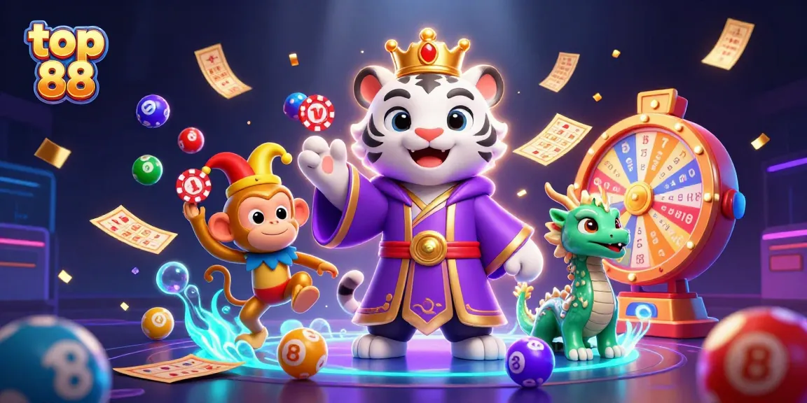 Experience thrilling gameplay at top 88 with slots, poker, and colorful casino elements.